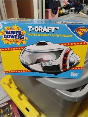 DC T-CRAFT Mister Terrific Hi-Tech Vehicle Toy - White, Red, Teal